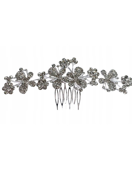 Grzebień wsuwany do włosów ozdobny kamienie XXL Lolita Accessories