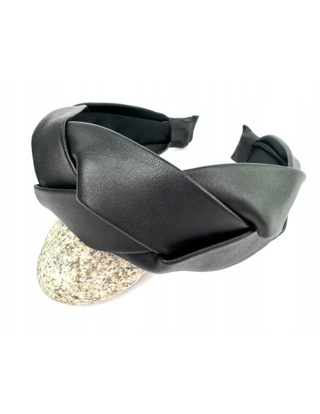 Lolita Accessories Opaska do włosów WARKOCZ skóra ekologiczna