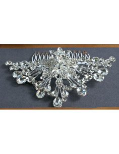 Grzebień wsuwany do włosów ozdobny z kamieniami Lolita... 2