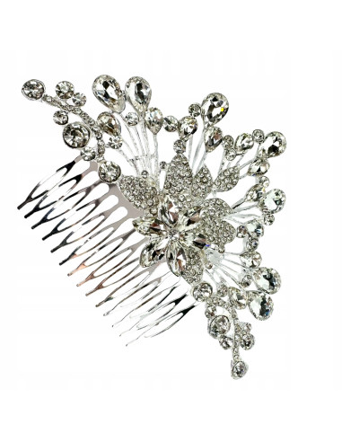 Grzebień wsuwany do włosów ozdobny z kamieniami...