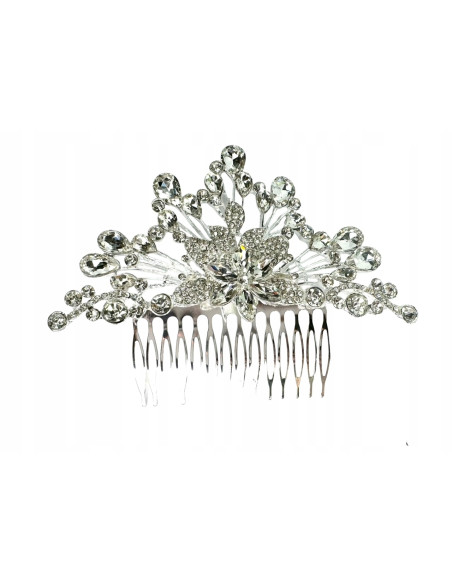 Grzebień wsuwany do włosów ozdobny z kamieniami Lolita Accessories