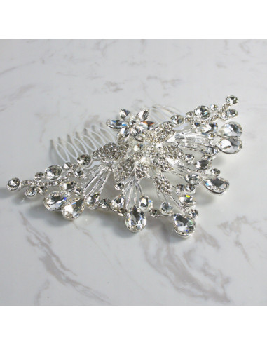 Grzebień wsuwany do włosów ozdobny z kamieniami...