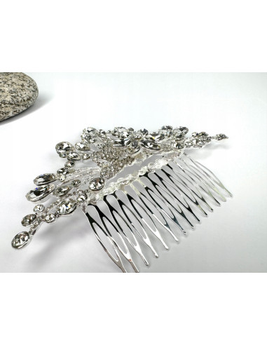 Grzebień wsuwany do włosów ozdobny z kamieniami...