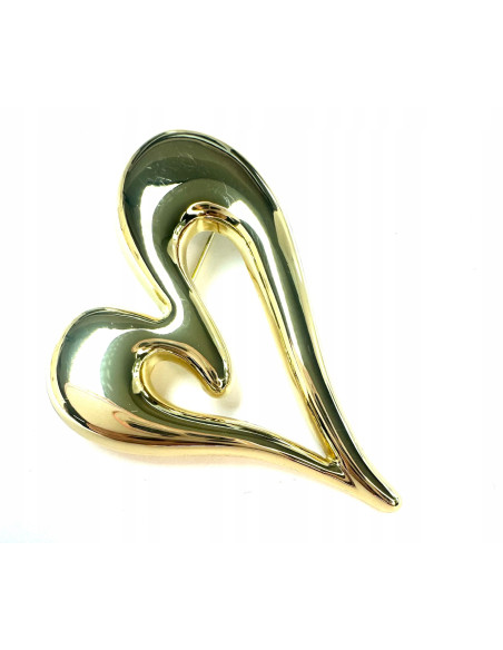 Broszka ozdobna Galeryjna Złote Serce Lolita Accessories