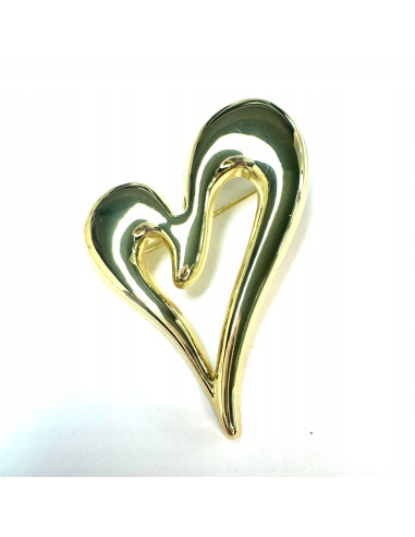 Broszka ozdobna Galeryjna Złote Serce Lolita...