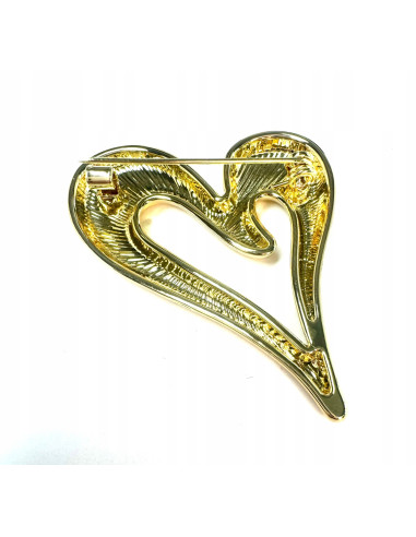 Broszka ozdobna Galeryjna Złote Serce Lolita...