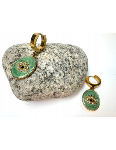 Kolczyki BOHO stal chirurgiczna Oko Proroka...