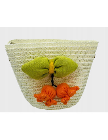 Torebka dziecięca Koszyczek pleciony Kwiatki...