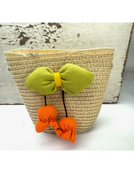 Torebka dziecięca Koszyczek pleciony Kwiatki Kwiat Koszyk dla dziewczynki