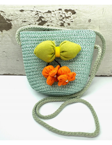 Torebka dziecięca Koszyczek pleciony Kwiatki Kwiat Koszyk dla dziewczynki