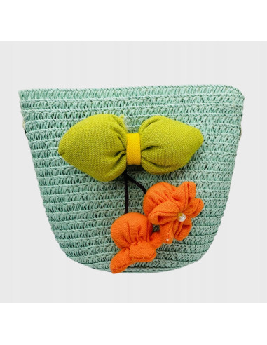 Torebka dziecięca Koszyczek pleciony Kwiatki...