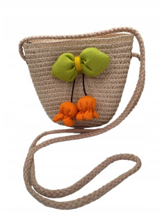 Torebka dziecięca Koszyczek pleciony Kwiatki Kwiat Koszyk...