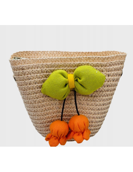 Torebka dziecięca Koszyczek pleciony Kwiatki Kwiat Koszyk dla dziewczynki