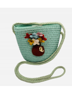 Torebka dziecięca Koszyczek pleciony Kwiatki Kwiat Koszyk...
