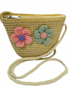Torebka dziecięca Koszyczek pleciony Kwiatki Kwiat Koszyk...