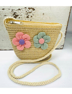 Torebka dziecięca Koszyczek pleciony Kwiatki Kwiat Koszyk... 2