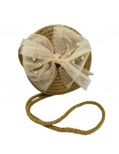 Torebka dziecięca Koszyczek pleciony Kokarda Koszyk dla...