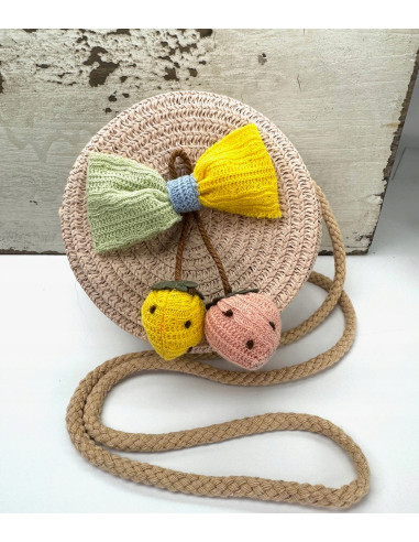 Torebka dziecięca Koszyczek pleciony Truskawki...