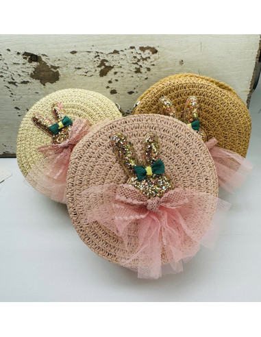 Torebka dziecięca Koszyczek pleciony Króliczek...