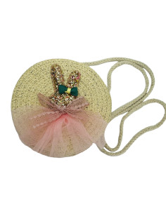 Torebka dziecięca Koszyczek pleciony Króliczek Kokardka...