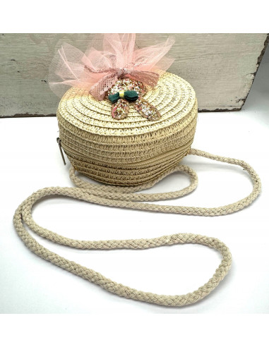 Torebka dziecięca Koszyczek pleciony Króliczek...