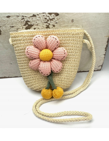 Torebka dziecięca Koszyczek pleciony Kwiatek...