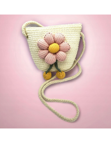 Torebka dziecięca Koszyczek pleciony Kwiatek...