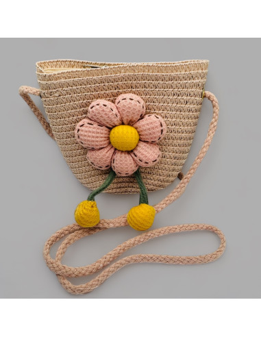 Torebka dziecięca Koszyczek pleciony Kwiatki...