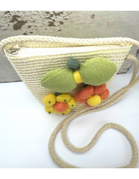 Torebka dziecięca Koszyczek pleciony Kwiatek Kwiat Koszyk dla dziewczynki