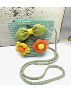 Torebka dziecięca Koszyczek pleciony Kwiatki Kwiat Koszyk... 2