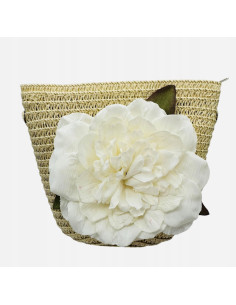 Torebka dziecięca Koszyczek pleciony Kwiatek Kwiat Beżowy... 2