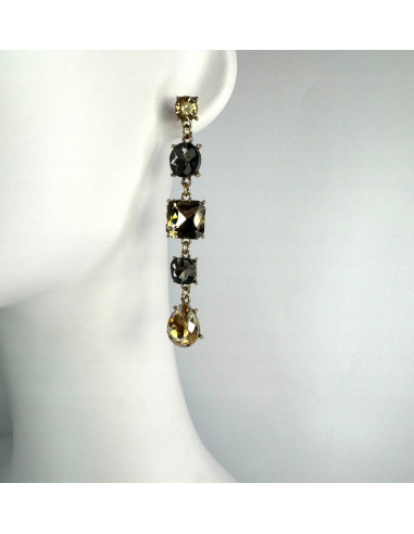 Kolczyki Lolita Accessories cyrkonie kamienie...