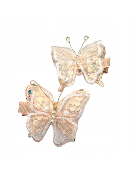 Spinki dla dziecka dziewczynki Motyle Lolita Accessories Zestaw 2 sztuki