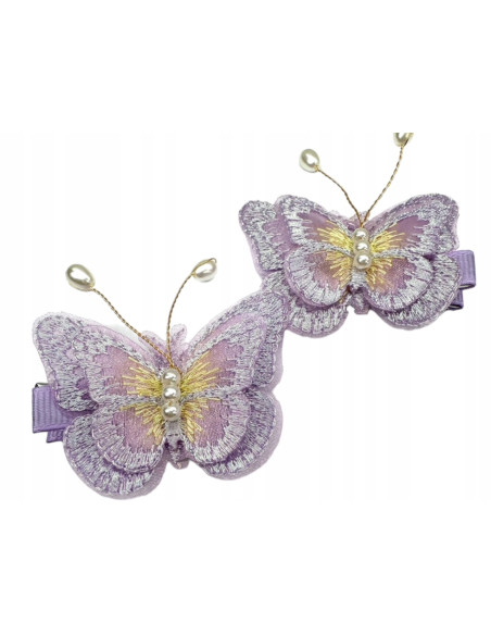 Spinki dla dziecka dziewczynki Motyle Lolita Accessories Zestaw 2 sztuki