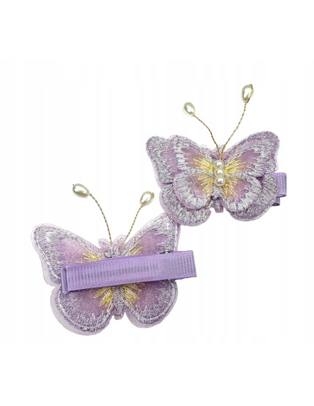 Spinki dla dziecka dziewczynki Motyle Lolita Accessories Zestaw 2 sztuki