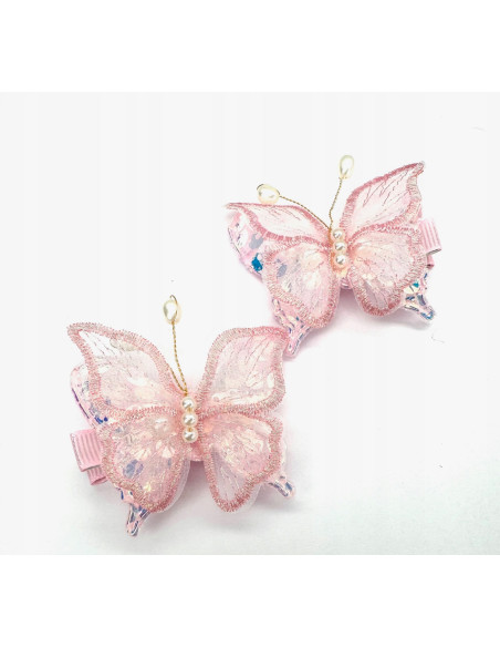 Spinki dla dziecka dziewczynki Motyle Lolita Accessories Zestaw 2 sztuki