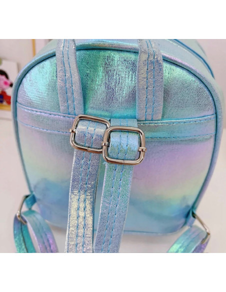 Plecak dla dziewczynki z cekinami podróż z Kwiatkiem