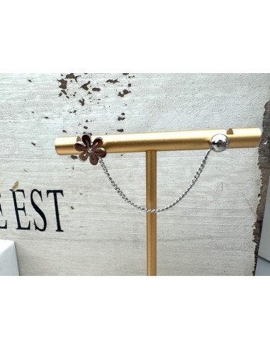 PODWÓJNY Kolczyk ze stali chirurgicznej z...