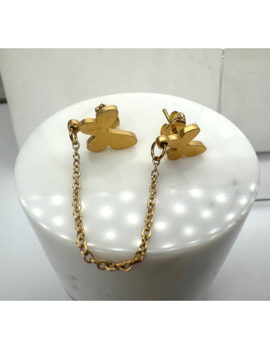 PODWÓJNY Kolczyk ze stali chirurgicznej z...