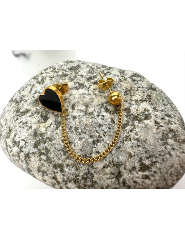 PODWÓJNY Kolczyk ze stali chirurgicznej z...