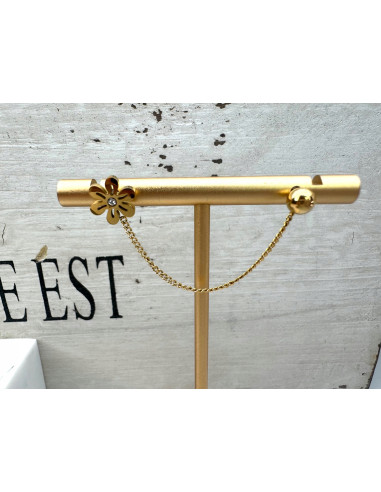 PODWÓJNY Kolczyk ze stali chirurgicznej z...