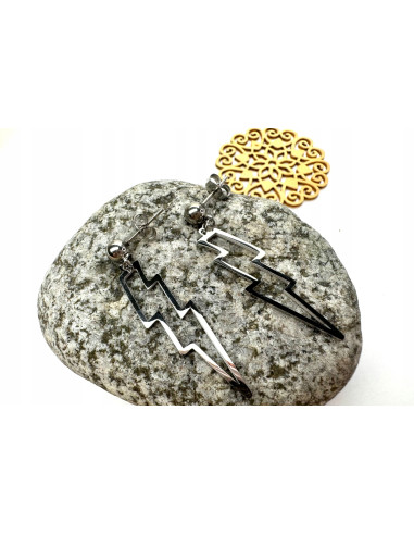 Kolczyki ze stali chirurgicznej BŁYSKAWICA...