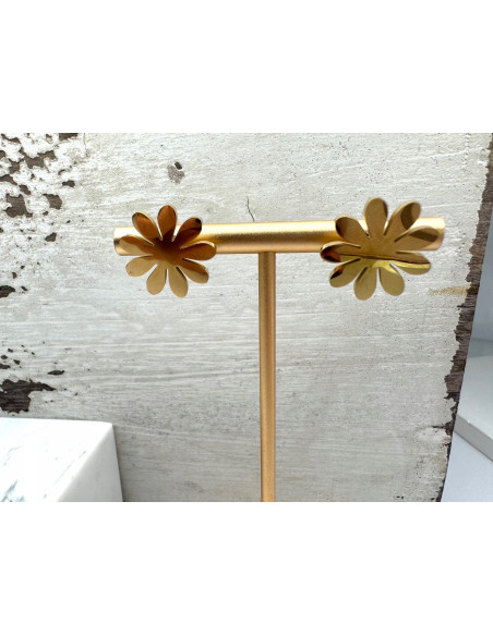 Kolczyki KWIATKI stal chirurgiczna Lolita Accessories złote