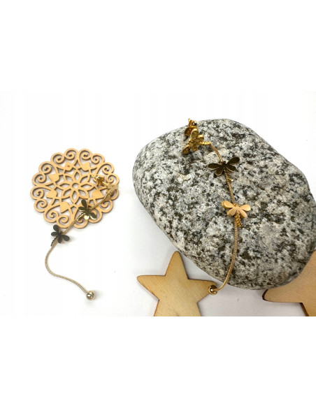 Kolczyki WAŻKI stal chirurgiczna Lolita Accessories złote