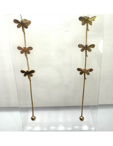 Kolczyki WAŻKI stal chirurgiczna Lolita Accessories złote