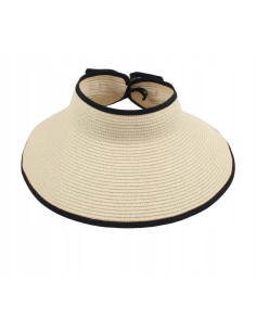 Daszek na głowę słomkowy pleciony przeciwsłoneczny Lolita...