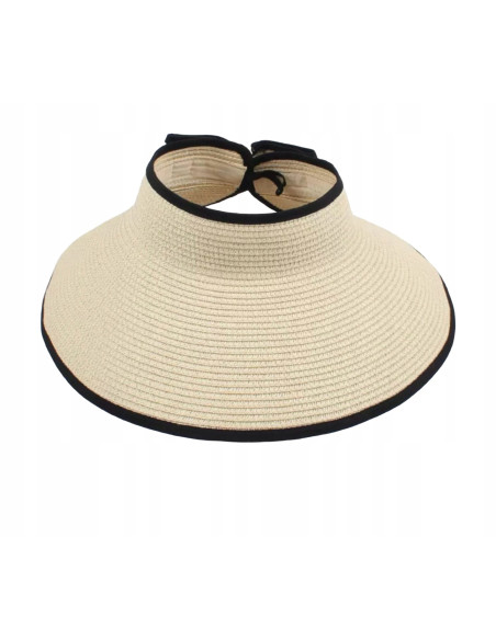Daszek na głowę słomkowy pleciony przeciwsłoneczny Lolita Accessories