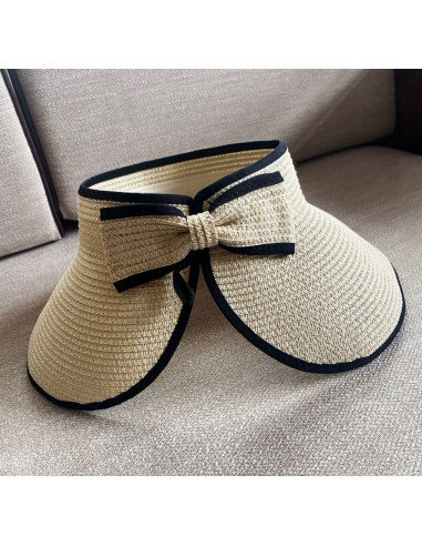 Daszek na głowę słomkowy pleciony...