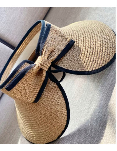 Daszek na głowę słomkowy pleciony...