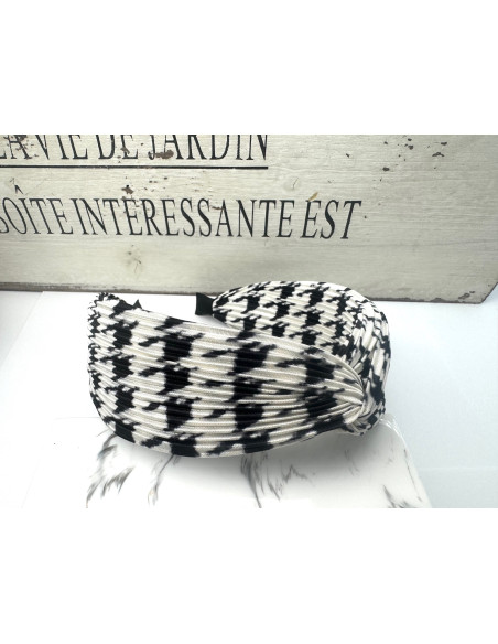 Lolita Accessories opaska do włosów W PEPITKĘ kolekcja